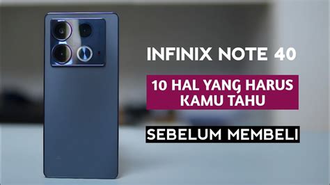 MENANG BANYAK Kelebihan Dan Kekurangan Infinix Note 40 YouTube