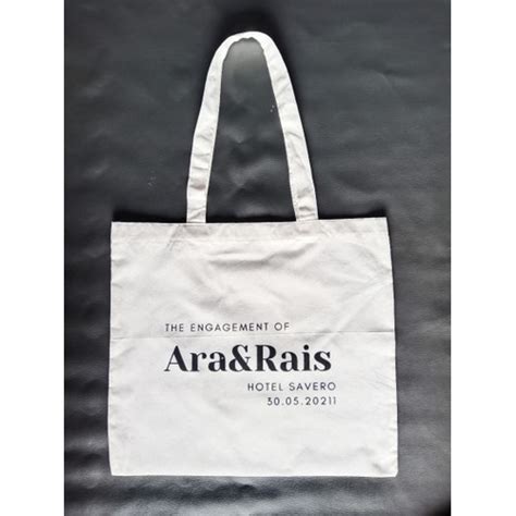 Jual Totebag Blacu 40x35x12 Free Custom Desain Sablon 1 Sisi 1 Warna