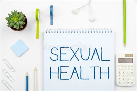 Hand Writing Sign Sexual Health Business Showcase Healthier Body