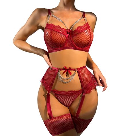 Adviicd Lingerie Bodysuit For Women Women S 3 Piece Ring Linked