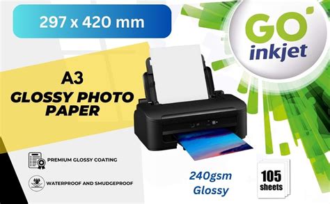 Go Inkjet Photo Paper X X Cm Glossy Sheets Gsm For Hp