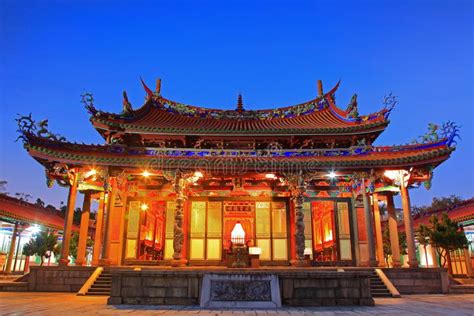 Night Scene of Taipei Confucius Temple in Taiwan Stock Image - Image of dignity, chinese: 72938125