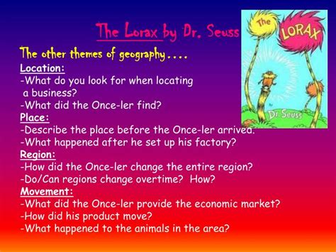 Ppt The Lorax By Dr Seuss Powerpoint Presentation Id2657500