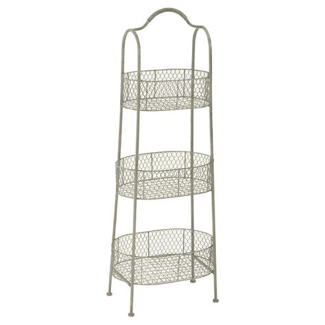 Tier Rustic Farmhouse Iron Basket Stand Olivia May Tiered