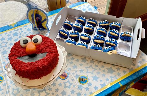 Cookie Monster Sheet Cake