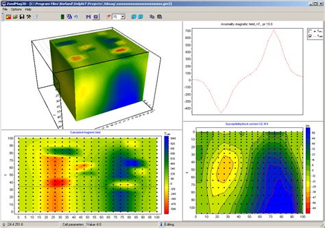 ZondGM3D Gravity And Magnetic Interpretation