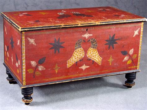 Valley Of Virginia Folk Art Chest Stirewalt School