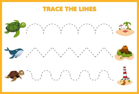 Jeu Ducatif Pour Les Enfants Pratique De L Criture Tracer Les Lignes