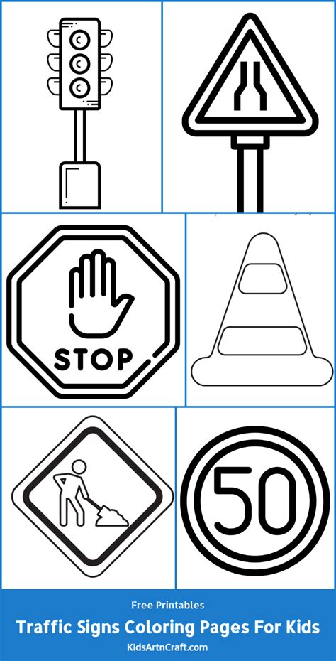 Coloring Pages Traffic Signs Printable