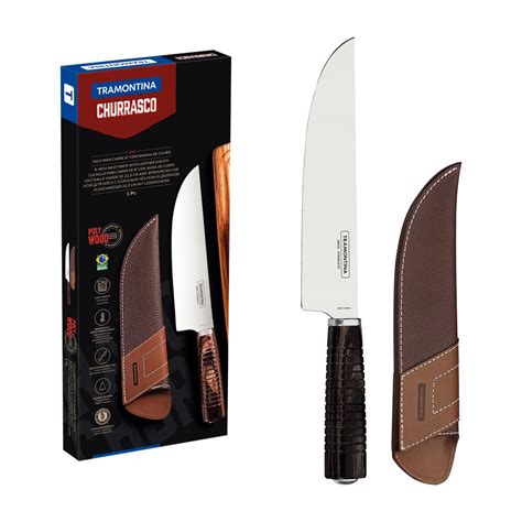 Tramontina Butchers Knife With Stainless Steel Blade And Treated Brown