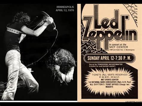 Led Zeppelin April Bloomingtonlive Youtube