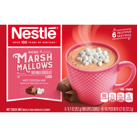 Nestle Mini Marshmallows Rich Milk Chocolate Flavor Hot Cocoa Mix 6 0