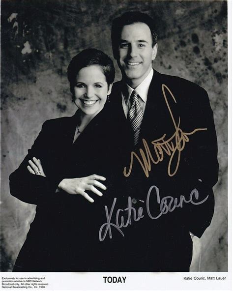 Matt Lauer and Katie Couric Signed Autographed 8x10 the Today Show ...