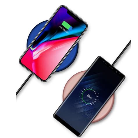 Cargador inalámbrico rápido Qi para iPhone 8 X 8 Plus 10W Samsung