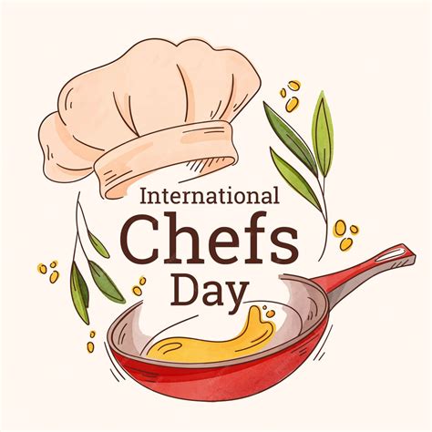 Premium Vector Watercolor International Chefs Day Illustration