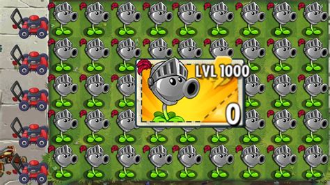 Plants Vs Zombies 2 Mod Knight Pea Plants Level 1000 Power Up Vs All