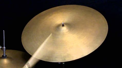 Sold Vintage 1960s A Zildjian 20 Mini Cup Ride Cymbal Youtube