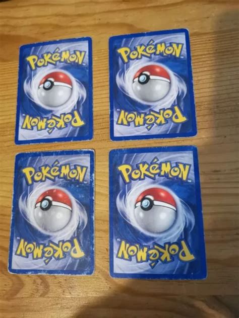 CARTE POKÉMON Lot de 4 cartes Pokémon neo Revelation Wizard FR EUR 4