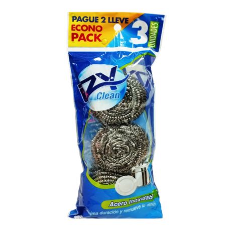 Izy Clean Esponja Acero Inoxidable X Unidades 3 Farmadon La