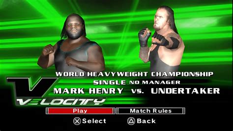 Wwe Svr 2007 Mark Henry Vs Undertaker For World Heavyweight Championship Com Vs Com Gameplay