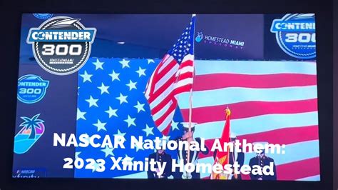 National Anthem For NASCAR Xfinity Series Contender Boats 300 YouTube