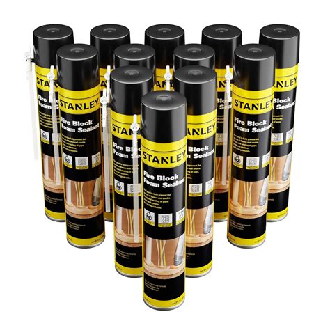 Stanley Fire Block Foam Sealant Orange Fire Rated Insulation Spray