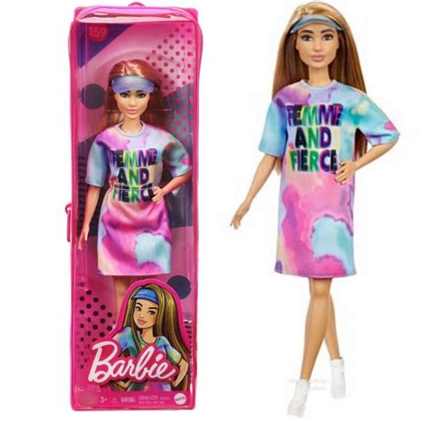 Promo Boneka Barbie Mattel Fashionista 159 Doll Brunette Petite Latin Dress Kab Tangerang