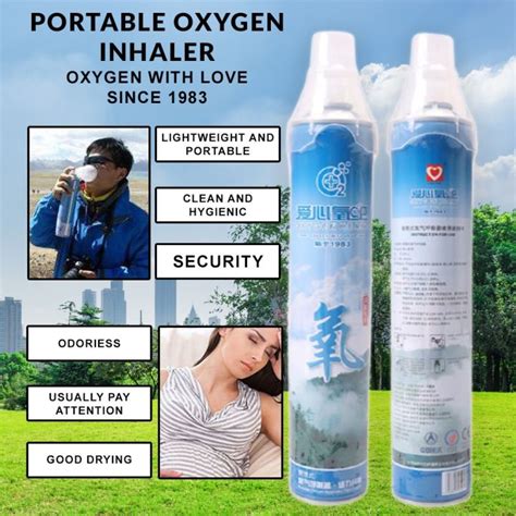 1000ML Portable Oxygen Tank Inhaler Pure Oxygen Cylinder Oxycan