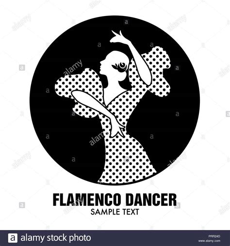 Spanish Flamenco Dancer Vector Illustration Stock Vector Image Art