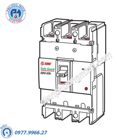 Cầu dao tự động MCCB loại SBS 4P 22kA 380V 15A Model SBS64b 15