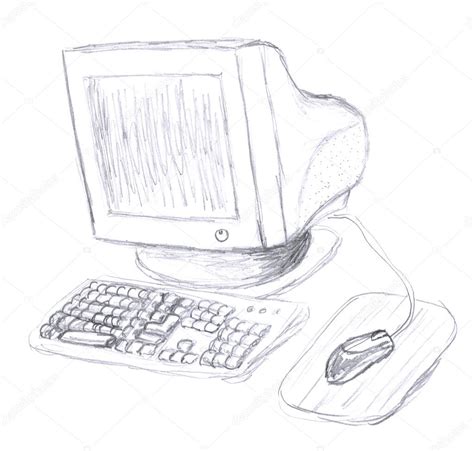 Old computer sketch — Stock Photo © nadyaus #1656117