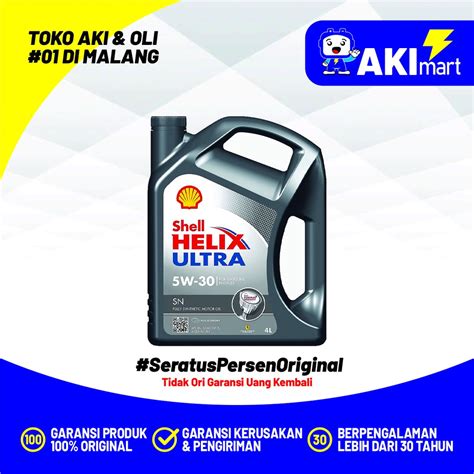 Jual Oli Mobil Shell Helix Ultra 5w 30 4 Liter Shopee Indonesia