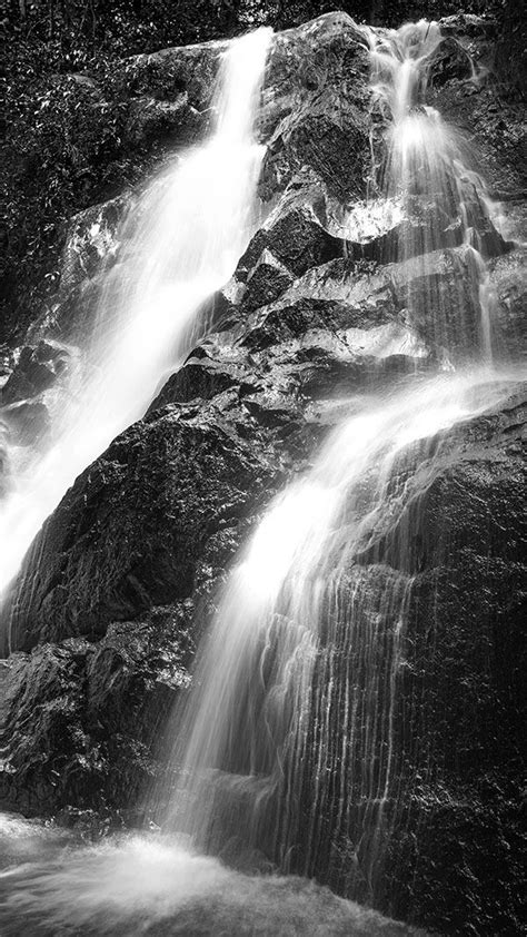 Refreshing Waterfall in Tropical Rainforest