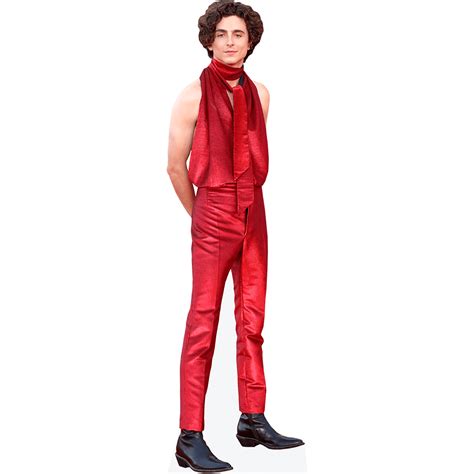 Timothée Chalamet Sleeveless Outfit Mini Cardboard Cutout Standee