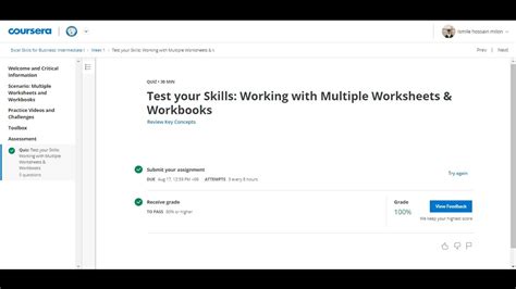 Excel For Business Intermediate I Week Explained With Solution