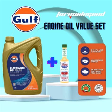 GULF UltraSynth GDI 5W 30 4L Fully Synthetic Car Engine Oil 5W30