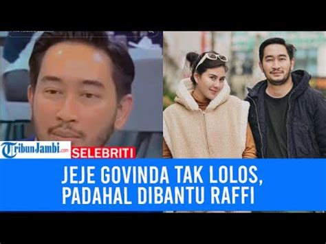 Jeje Govinda Terancam Tak Lolos Ke Senayan Padahal Dibantu Raffi Ahmad