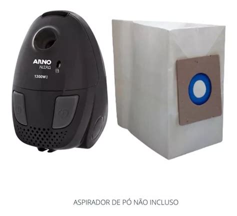 Saco Descartável Aspirador Arno Nitro Nit1 1300w C 12 Refil Frete grátis