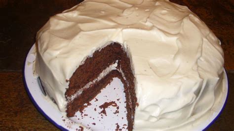 Chocolate Buttermilk Cake With a Sour Cream Frosting Recipe - Food.com