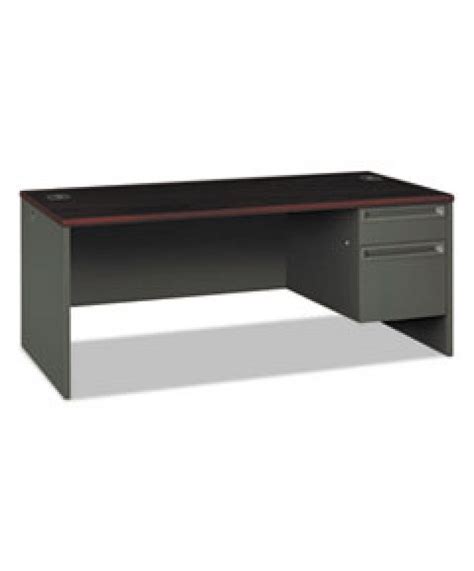 38000 Series Right Pedestal Desk 72 X 36 X 295 Mahoganycharcoal