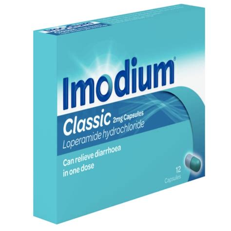 Imodium Classic 2mg 12 Capsules Caplet Pharmacy