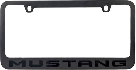 Ford Mustang License Plate Frame - Black on Black – SR1 Performance