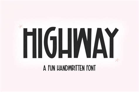 Highway - Fun Handwritten Font