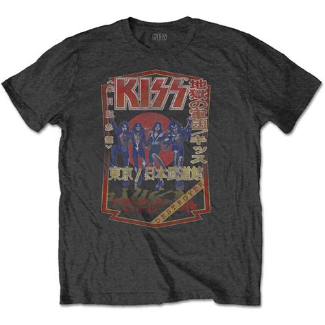 Kiss Destroyer Tour 78 Slim Fit T Shirt 413786 Rockabilia Merch Store