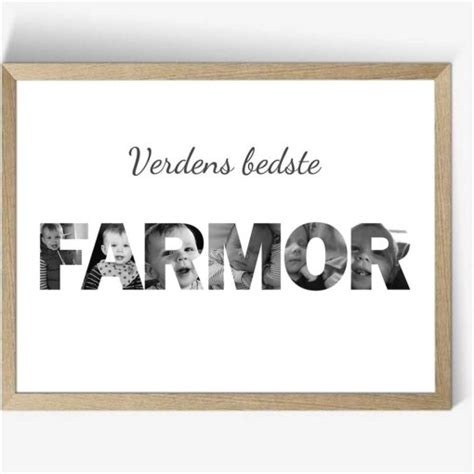 Verdens Bedste Farmor Fotocollage Design Selv Printshoppen Dk