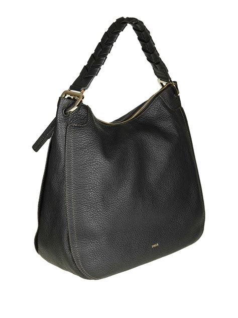 Borse A Spalla Furla Borsa A Spalla In Pelle Nera Rialto XL 977638