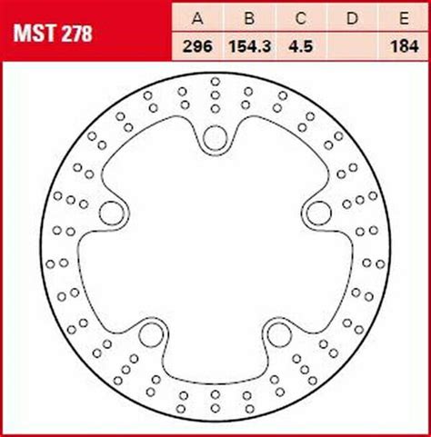 Trw Brake Rotor Fix Round L R Mst