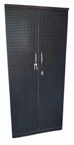 Doors Black Double Door Particle Board Wooden Almirah With Locker At