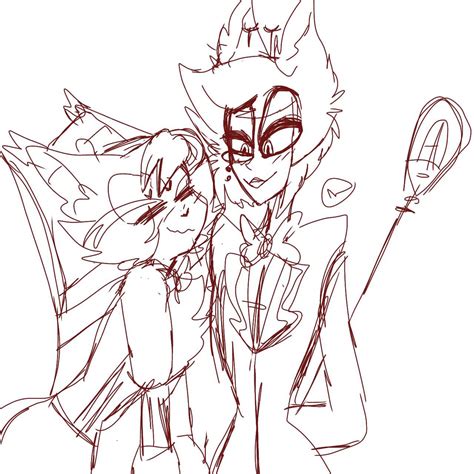 Alastor And Husk Sketch Hazbin Hotel Official Amino