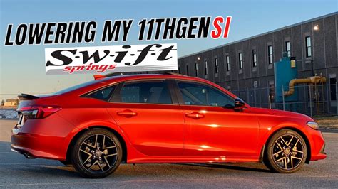 Lowering My Thgen Civic Si On Swift Springs Honda Civic Si